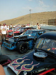 Pit Row at the Wenatchee Super Oval.