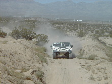 A Hummer bouncing through the silt beds.....