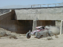 ...and a buggy blasting out of the railroad tunnel.