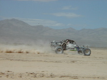 A class 12 buggy sponsored by Kawasaki of Riverside...