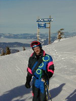 Chuck in the sun on Skyline Ridge