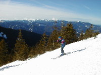 Chuck skiing South of the Border