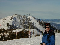 Ken with Wardner Peak in the background