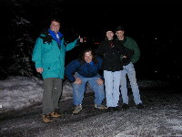 Doug, Ken, Tina, and your faithful webmaster on the streets of Whistler.